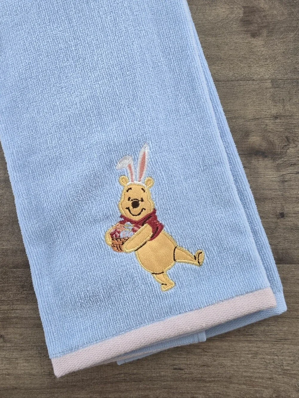 Disney Winnie The Pooh Bunny Ears Easter Hand Towel NWT Celebrate Together